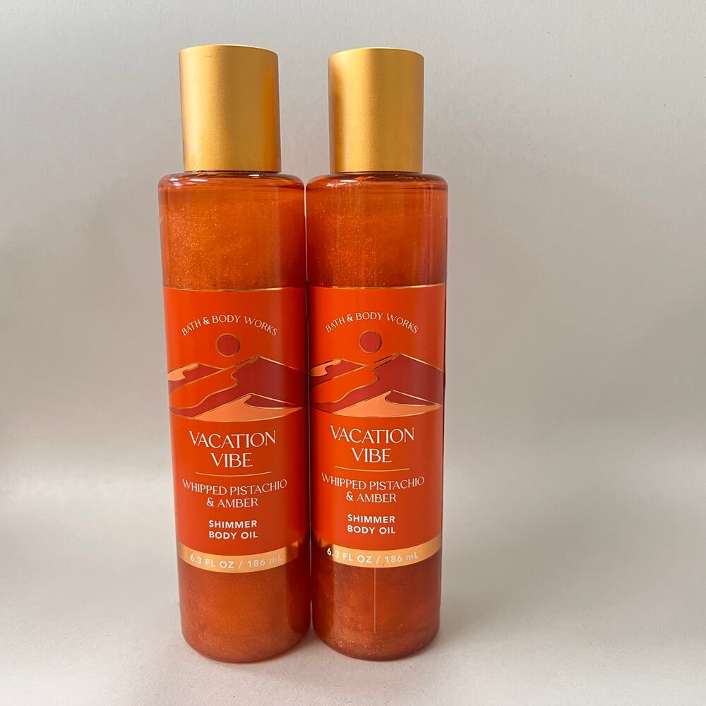 Bath & Body Works Vacation Vibe Shimmer Body Oil 2 Pack